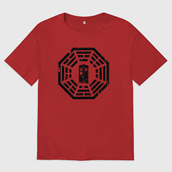 Мужская футболка оверсайз Tardis dharma