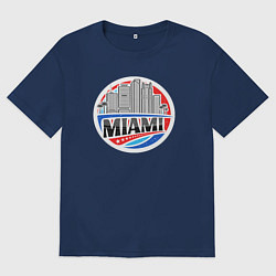 Мужская футболка оверсайз США Майами