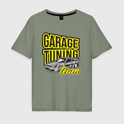 Мужская футболка оверсайз Garage tuning team