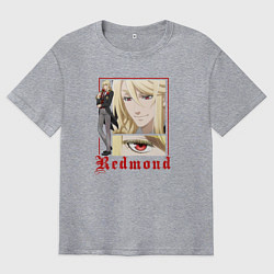 Футболка оверсайз мужская Темный дворецкий Эдгар Редмонд, цвет: меланж