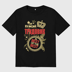 Мужская футболка оверсайз Трудовик лучший из лучших