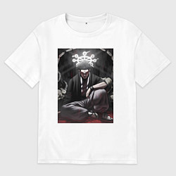 Футболка оверсайз мужская Магическая битва Сукуна Рёмэн арт Король Проклятий, цвет: белый