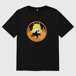 Мужская футболка оверсайз Планета обезьяно Ноа