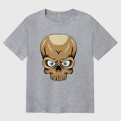 Мужская футболка оверсайз Черепушка