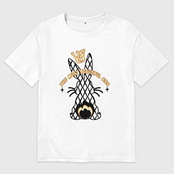 Мужская футболка оверсайз Кролик - самая красивая попа