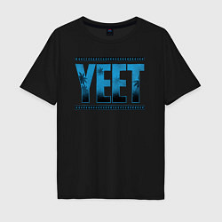 Футболка оверсайз мужская Jey Uso yeet wwe, цвет: черный