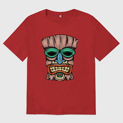 Мужская футболка оверсайз Tiki face