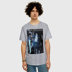 Футболка оверсайз мужская Поднятие уровня в одиночку Джину Сон Пробуждённый, цвет: меланж — фото 2