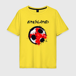 Футболка оверсайз мужская Football England, цвет: желтый