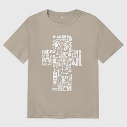 Мужская футболка оверсайз Depeche mode - logo, symbolism