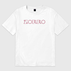 Футболка оверсайз мужская Zorro, цвет: белый