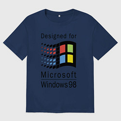 Мужская футболка оверсайз Разработанный для windows 98