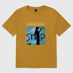 Мужская футболка оверсайз Depeche Mode - Devotional stripped