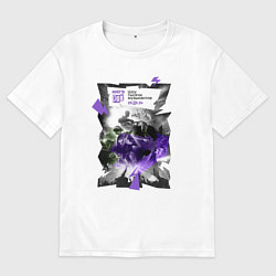 Футболка оверсайз мужская Мегарок, цвет: белый