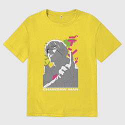 Мужская футболка оверсайз Человек-бензопила Денджи Denji