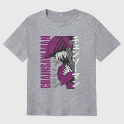 Мужская футболка оверсайз Человек-бензопила Денджи chainsaw