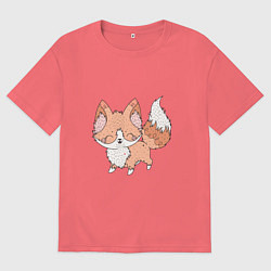 Мужская футболка оверсайз Лисичка Фокс