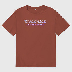 Мужская футболка оверсайз Dragon age the veilguard logo