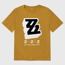 Мужская футболка оверсайз Zenless zone zero лого