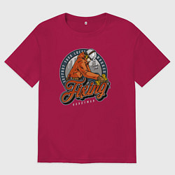 Мужская футболка оверсайз Поддержите своего местного работника, мастера на в