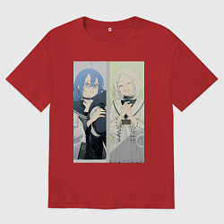 Мужская футболка оверсайз Реинкарнация безработного Рокси Мигурдия Сильфиетт