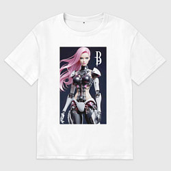 Мужская футболка оверсайз Cyber Barbie - ai art future