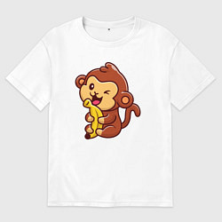 Мужская футболка оверсайз Monkey banana