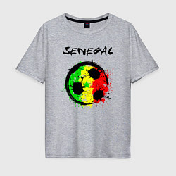 Футболка оверсайз мужская Сборная Сенегала, цвет: меланж