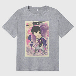 Мужская футболка оверсайз Магическая битва Тодзи Фусигуро сильнейший