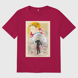 Мужская футболка оверсайз Магическая битва Кэнто Нанами офисный рабочий