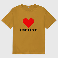 Мужская футболка оверсайз One - love