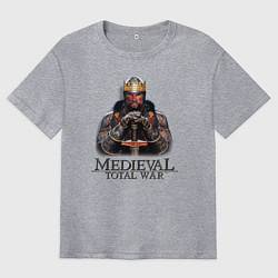 Мужская футболка оверсайз Medieval: Total War logo