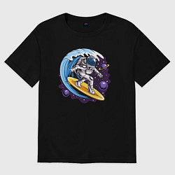 Мужская футболка оверсайз Space surfing