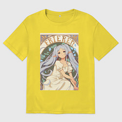 Мужская футболка оверсайз Провожающая в последний путь Фрирен эльф