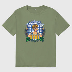 Мужская футболка оверсайз Beer оctoberfest