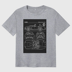 Мужская футболка оверсайз Ford shelby cobra