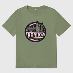 Мужская футболка оверсайз Krakow Poland