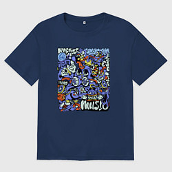 Мужская футболка оверсайз Монстры музыканты