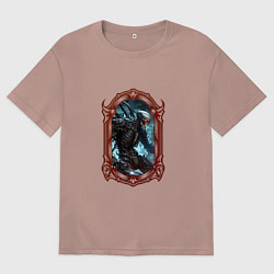 Мужская футболка оверсайз Боевой киборг в оправе