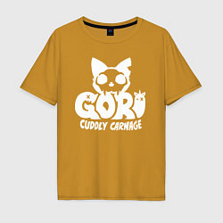 Мужская футболка оверсайз Goro cuddly carnage logo