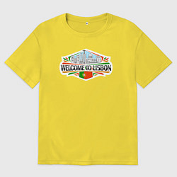 Мужская футболка оверсайз Лассабон - добро пожаловать