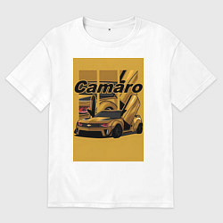Мужская футболка оверсайз Chevrolet Camaro авто