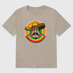 Мужская футболка оверсайз Весёлый мексиканец