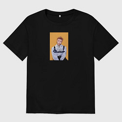 Футболка оверсайз мужская Butter RM, цвет: черный