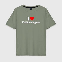 Мужская футболка оверсайз I love Volkswagen