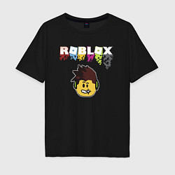 Мужская футболка оверсайз Roblox pixel - роблокс пиксель видеоигра для детей