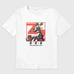 Мужская футболка оверсайз Люси - Zenless Zone Zero