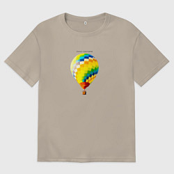 Мужская футболка оверсайз Young Forever - воздушный шар