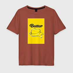 Футболка оверсайз мужская Butter масло, цвет: кирпичный