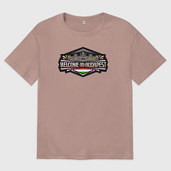 Мужская футболка оверсайз Добро пожаловать в Будапешт